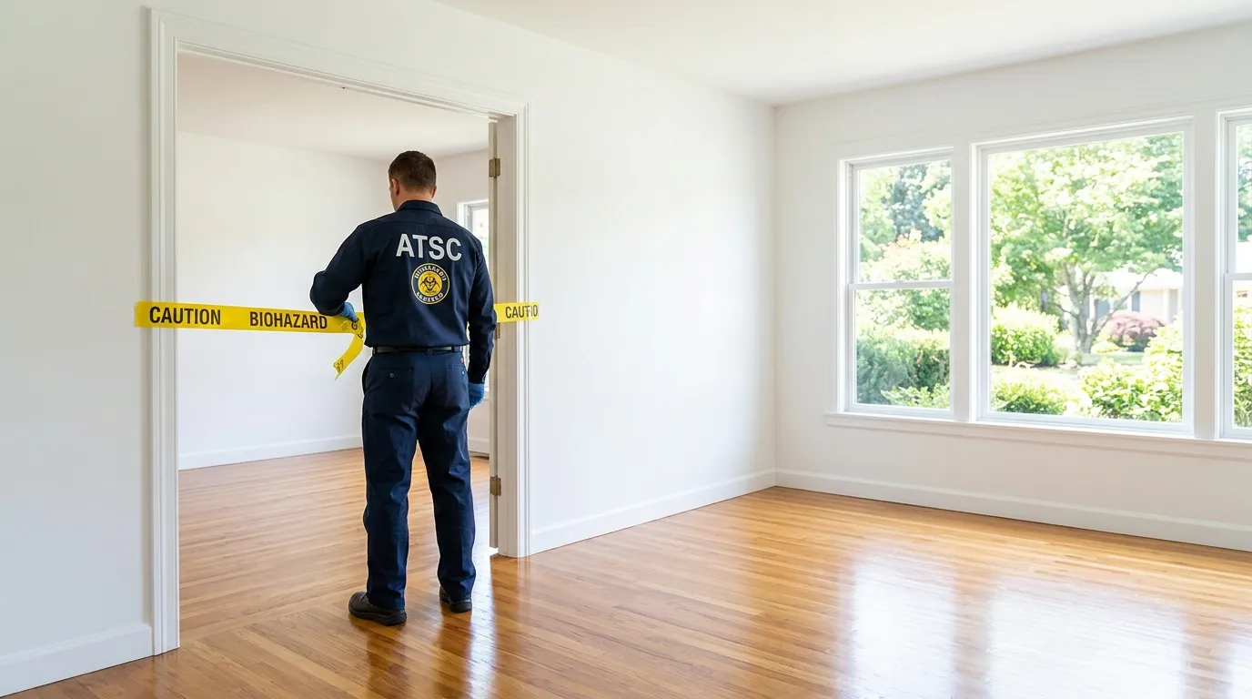 Certified biohazard cleanup crew performing Crime Scene Cleanup in Broomall