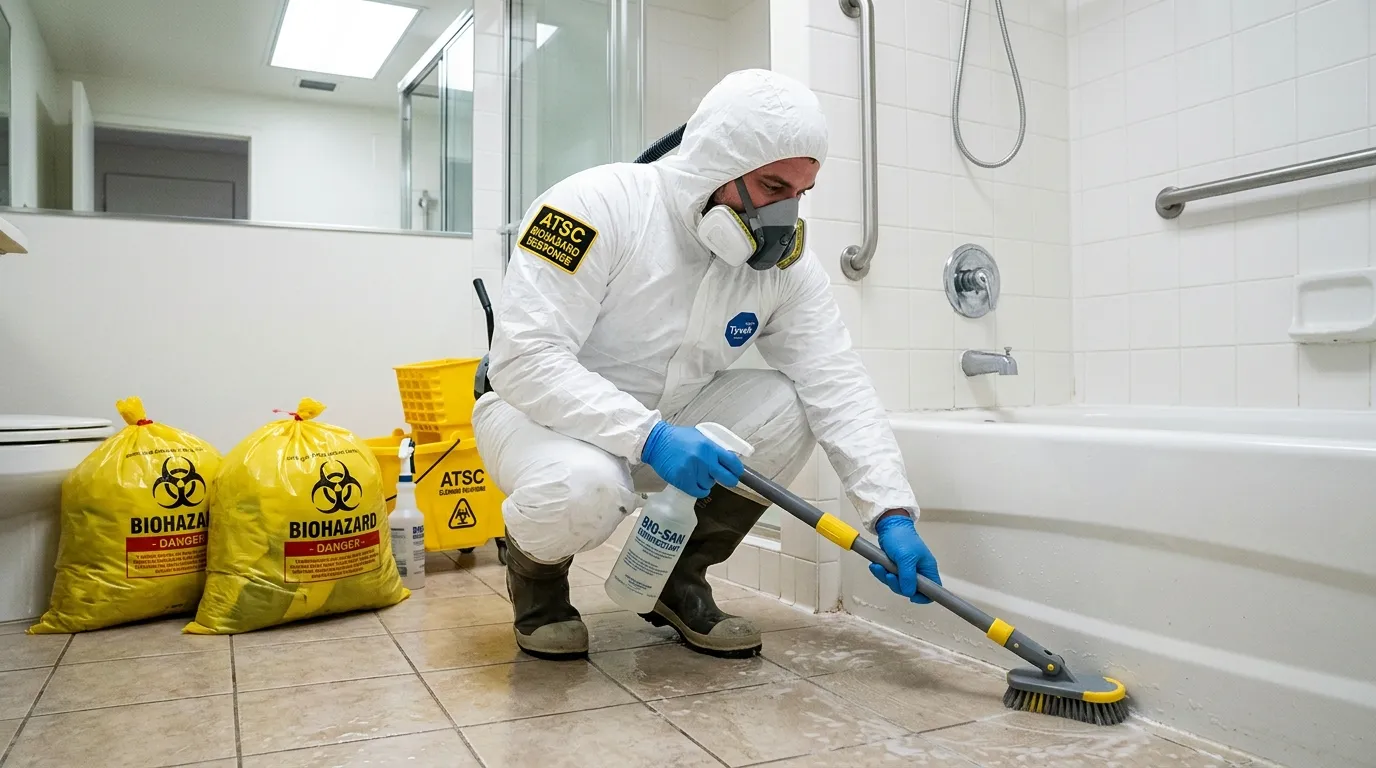 Decontamination equipment deployed for Blood Cleanup in Broomall